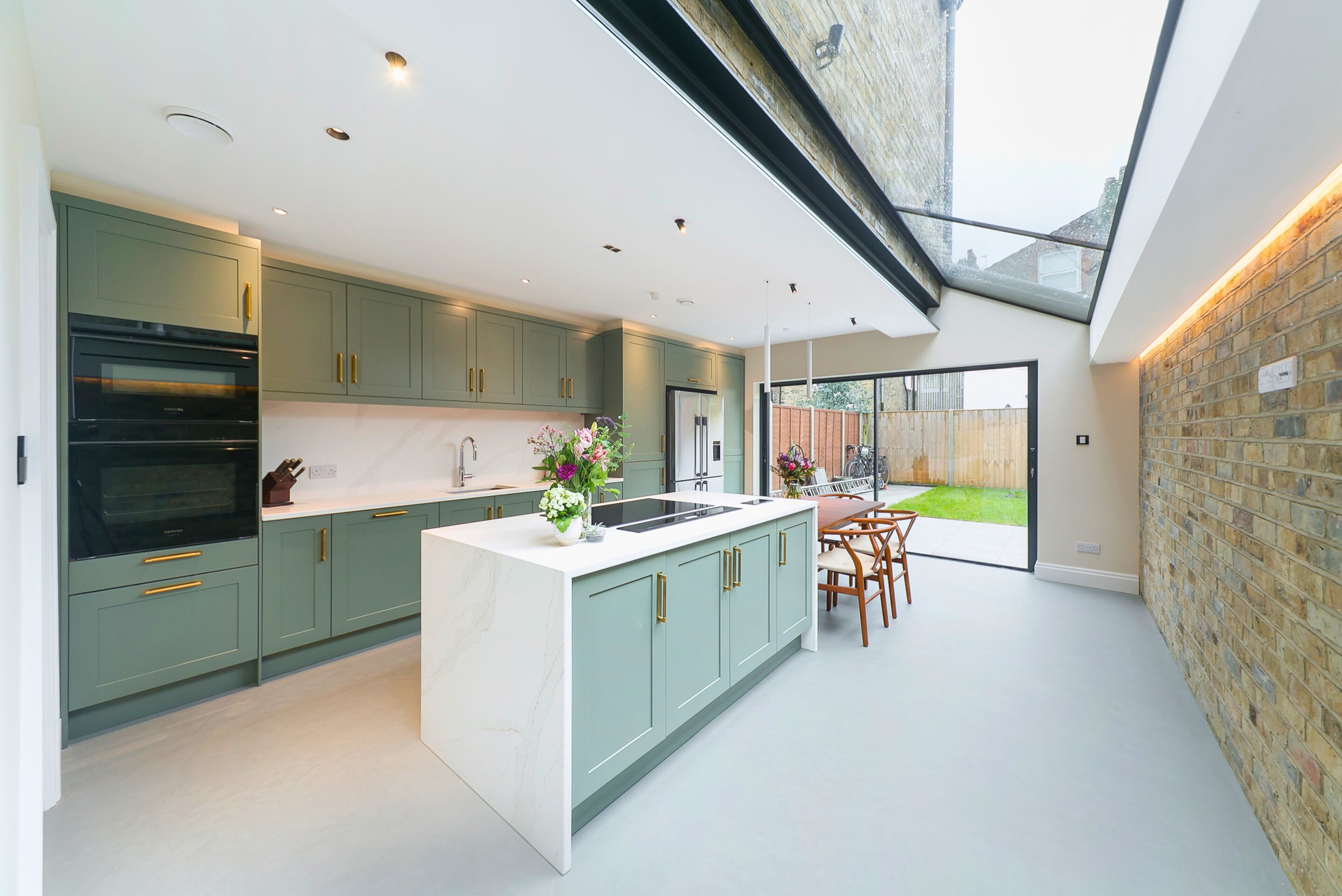 Polished Concrete Kitchen floor in microcement